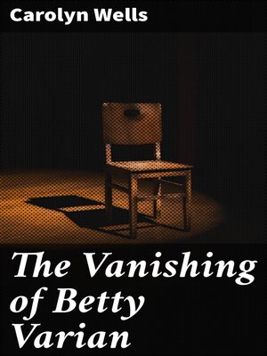 cover image of The Vanishing of Betty Varian